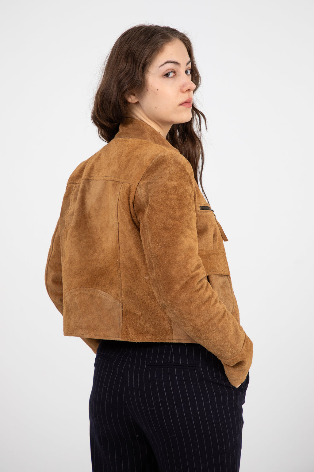 Suede Leather Jacket - Cow Hide