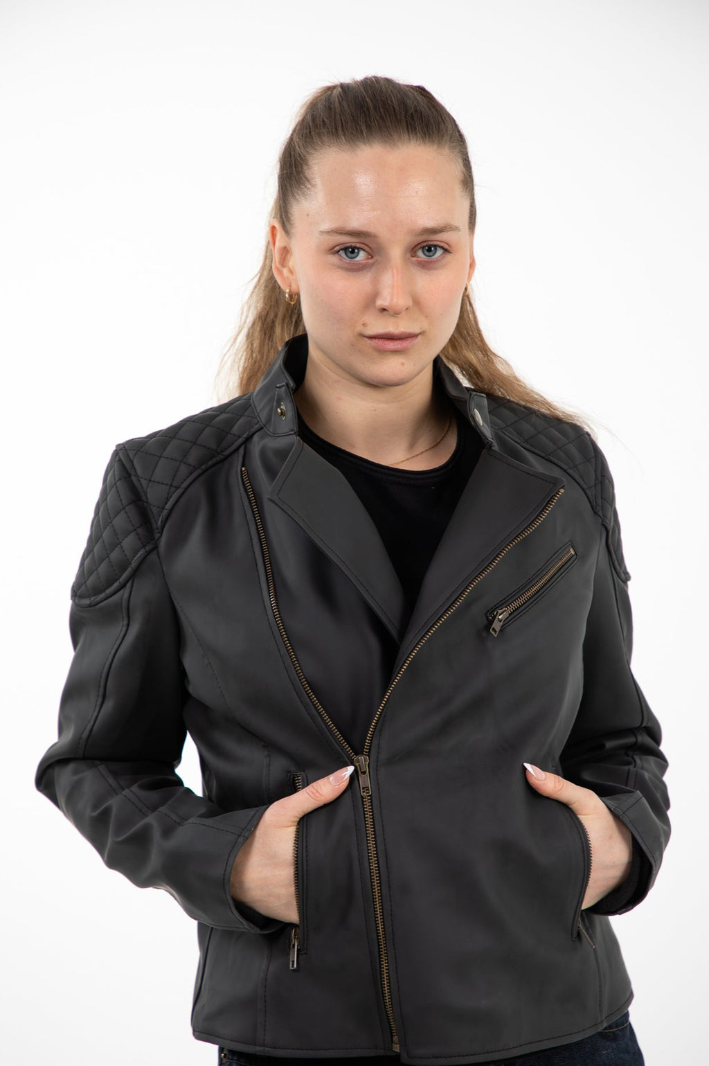 Moto Faux Leather Jacket