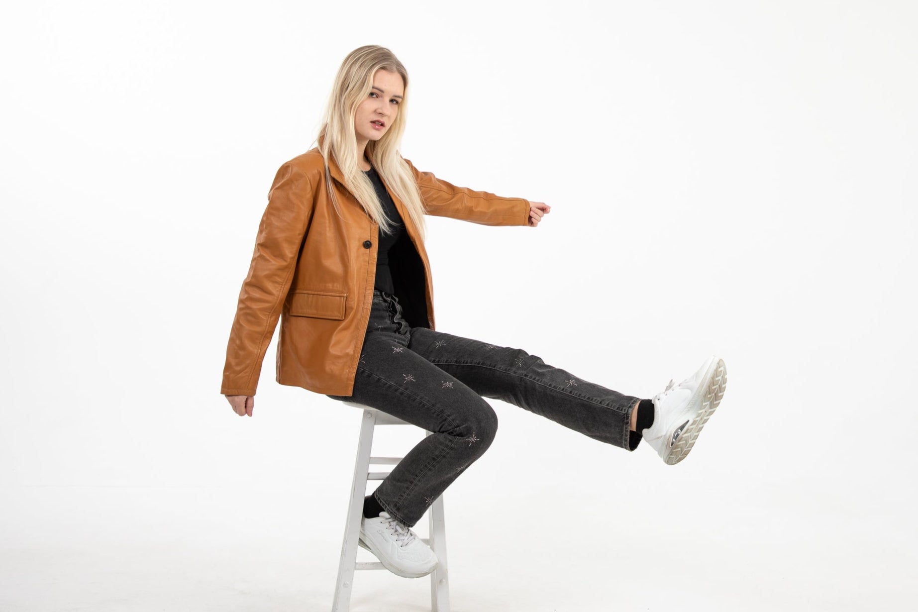 Blazer Leather Jacket