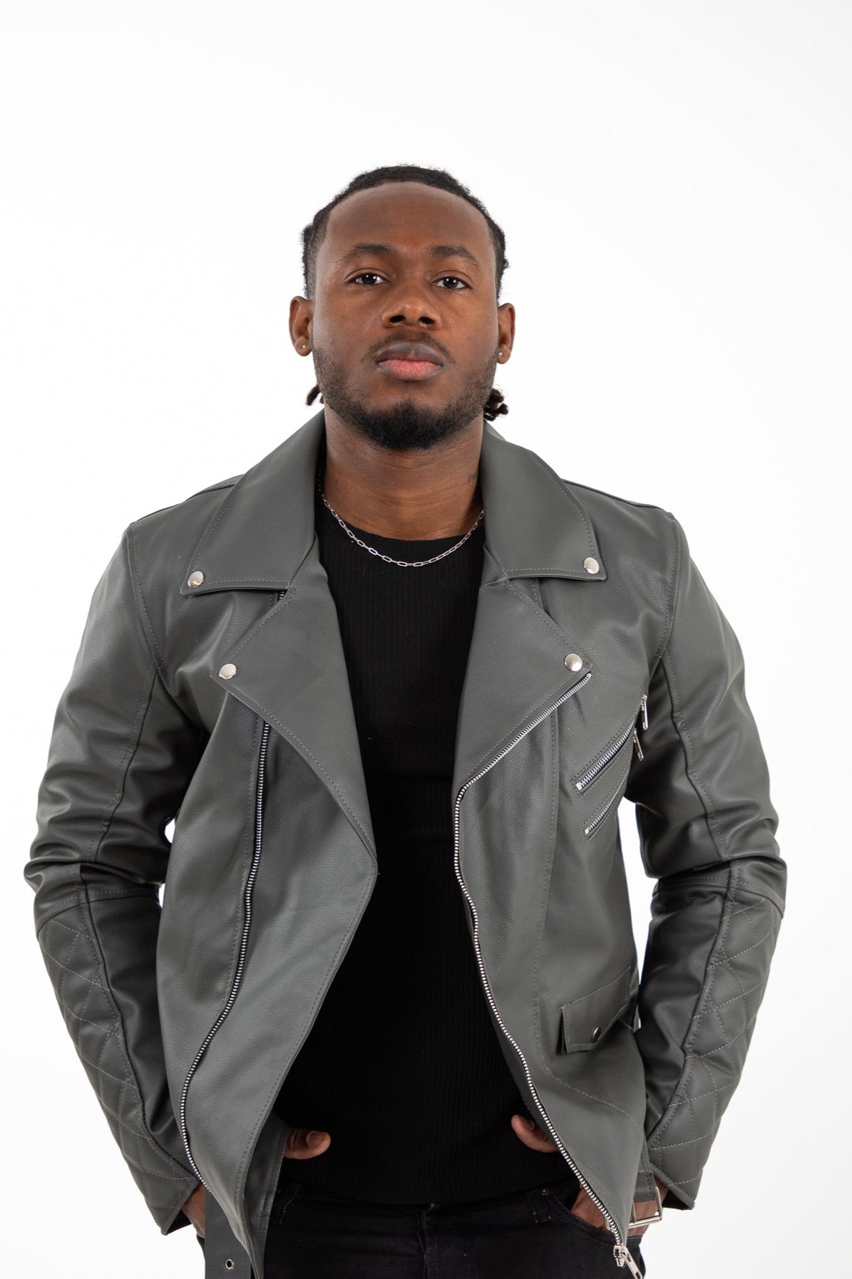 Moto Faux Leather Jacket