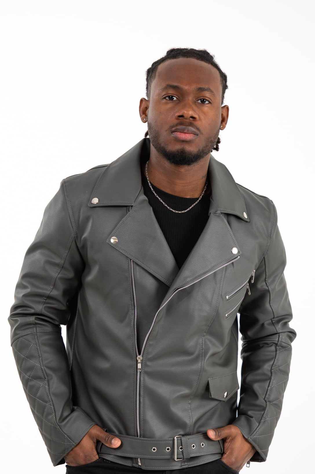 Moto Faux Leather Jacket