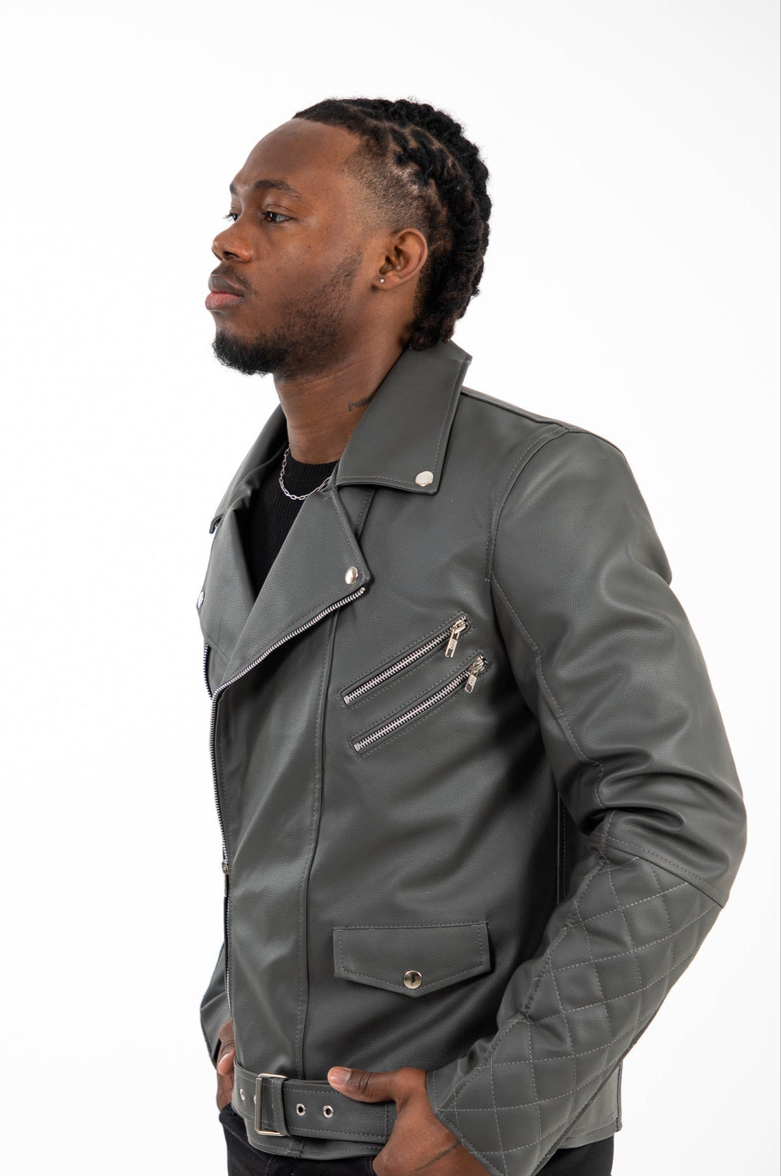 Moto Faux Leather Jacket