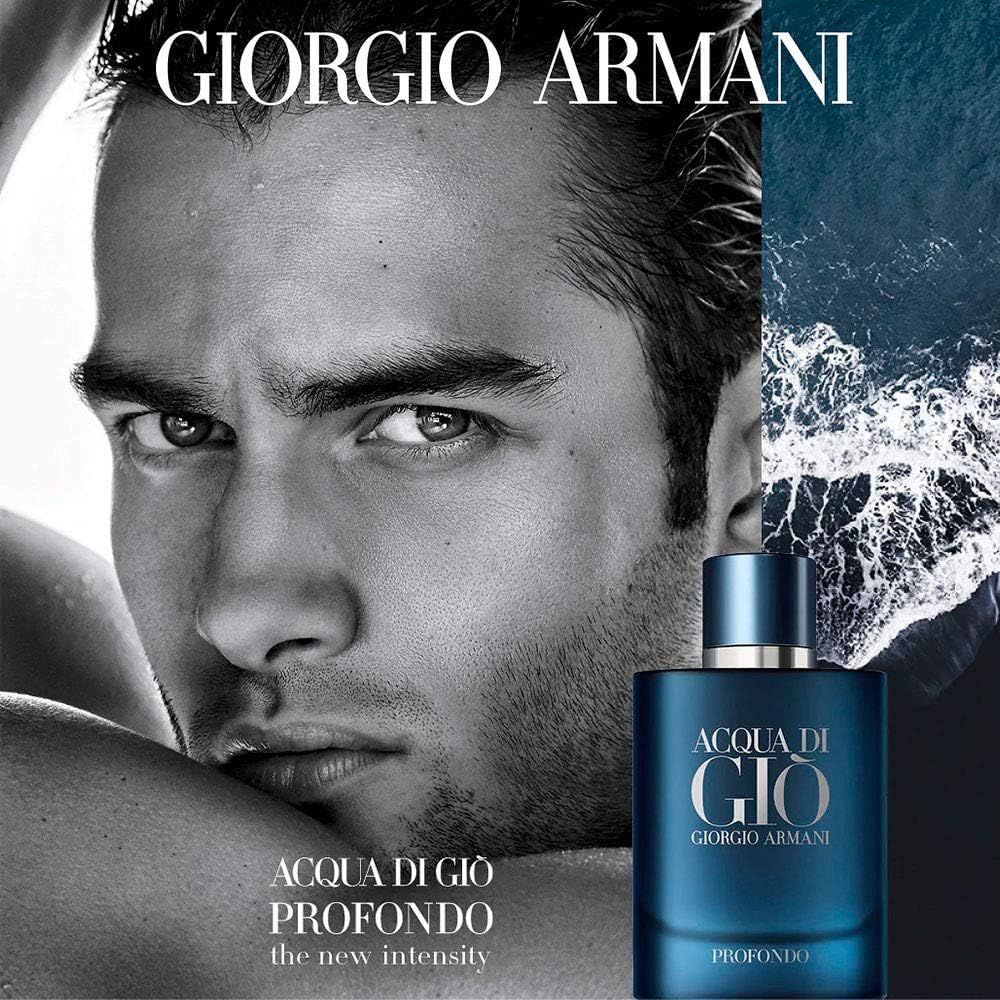 Acqua Di Gio Profondo Cologne for Men - Eau de Parfum Spray 4.2 oz