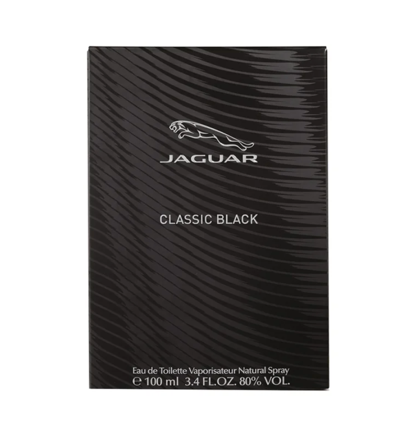 Jaguar Classic Black Cologne for Men - Eau de Toilette Spray 3.4 oz
